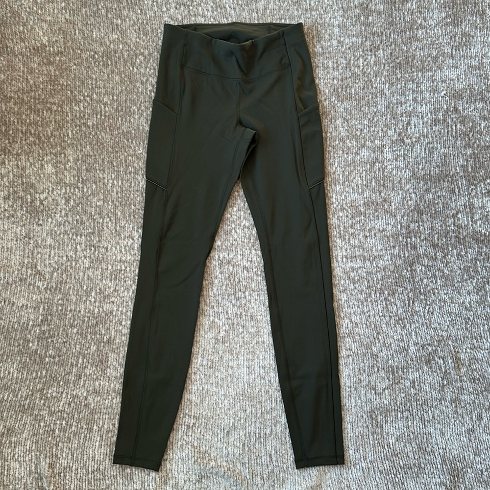 Lululemon Athletica Fast And Free Tight Green